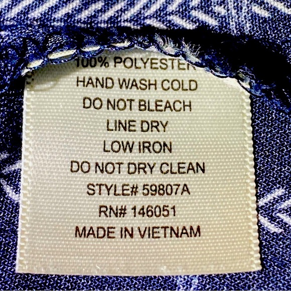 Monteau - Navy Plaid Button-Up Dress. Machine washable - Picture 7 of 7